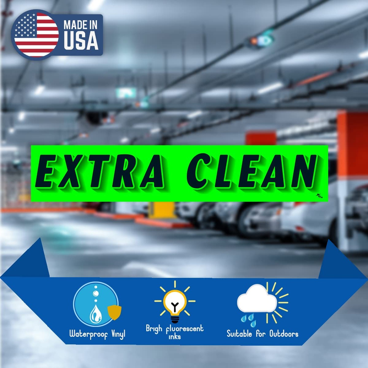 Versa-Tags Chartreuse Green Vinyl Slogan Stickers – 12-Pack for Car Dealer Wi…