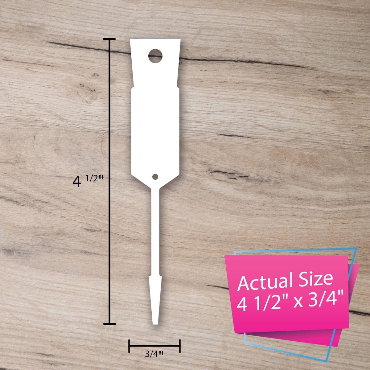 WHITE Self-Locking Arrow Key Tags 1,000 per pack Size 4 1/2 X 3/4 WHITE
