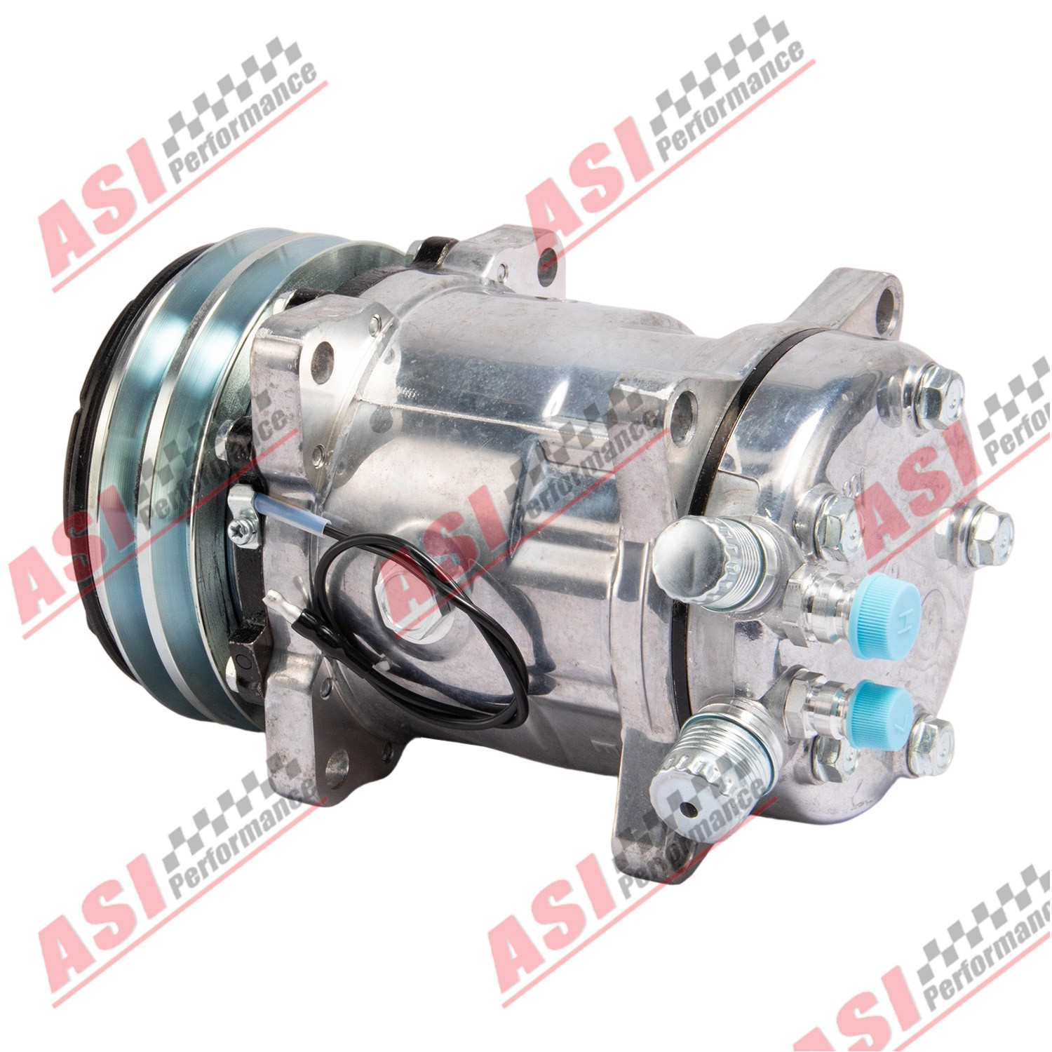 A/C Compressor Sanden 508 Style FOR Chevy Ford GM Hot Rod with V-Belt Pulley US