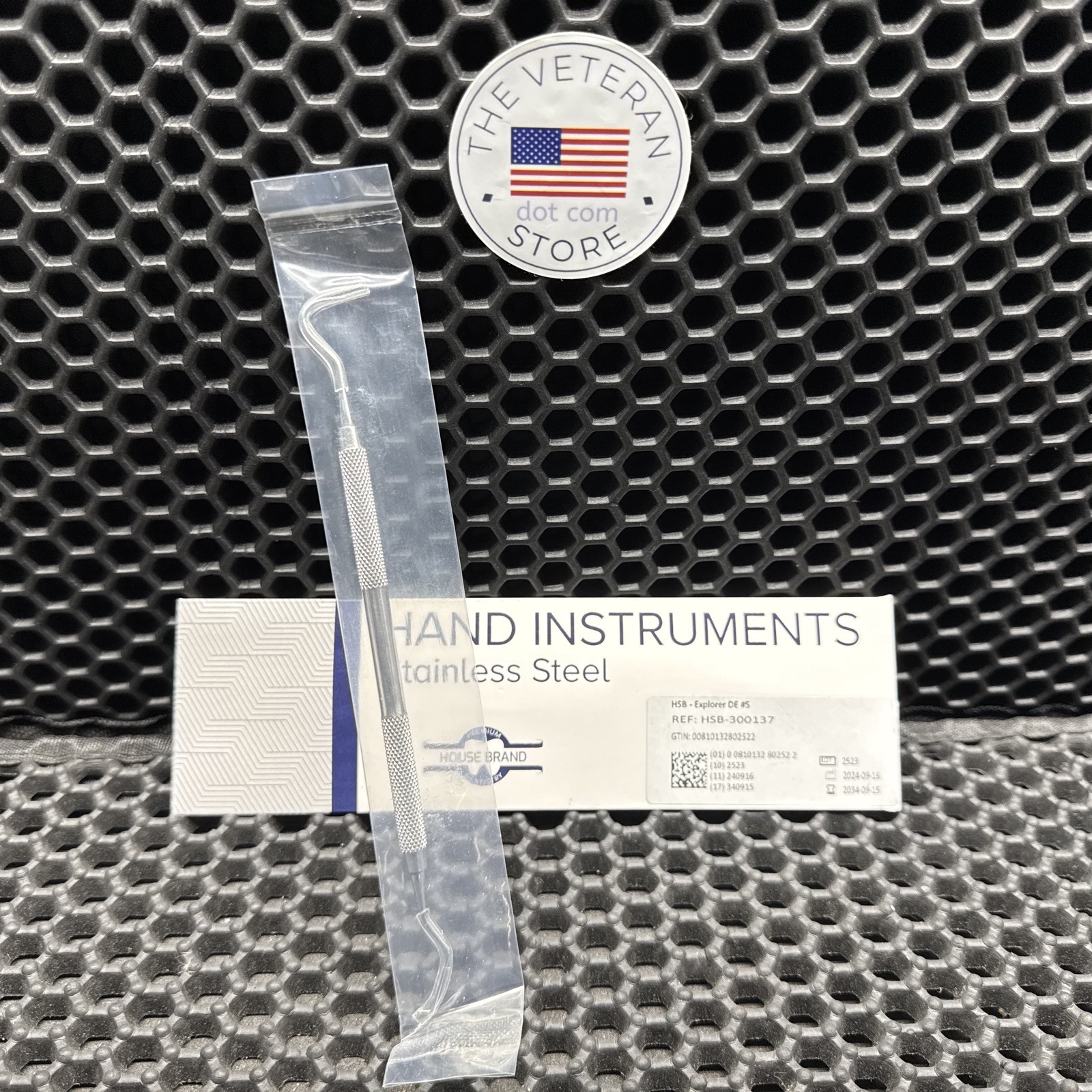 House Brand Dentistry 300137 HSB Double End #5 Dental Explorer