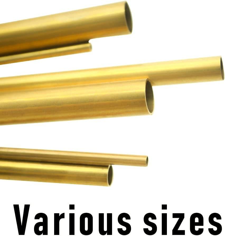 2″ (50Mm) OD H62 Brass Tube, 1Mm Wall, 300Mm Length, 1Pcs