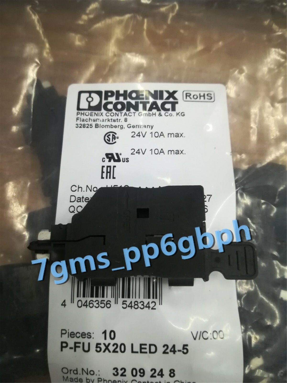 1 PCS NEW Phoenix P-FU5X20LED24-5 3209248 Fuse plug