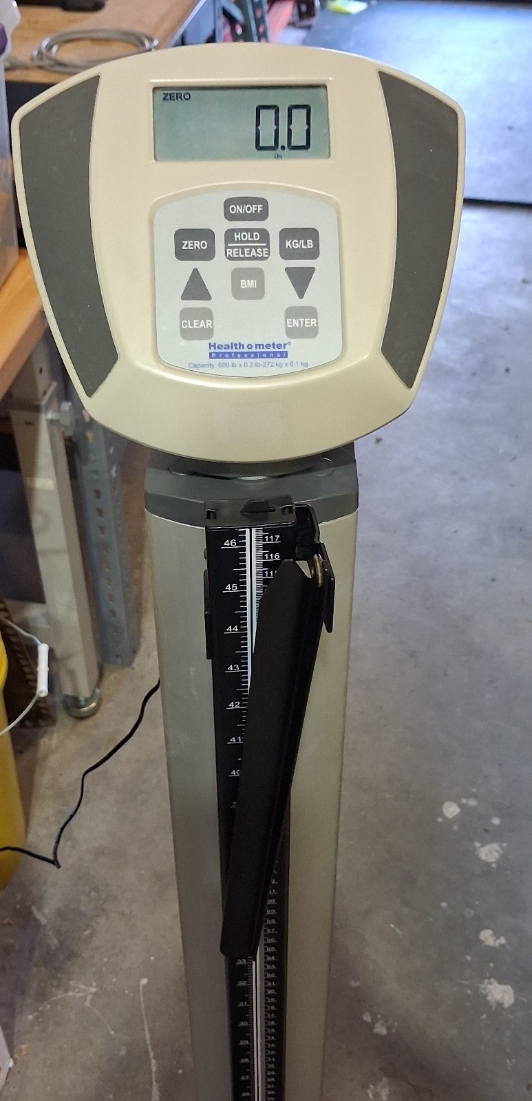 Healthometer 597KL Digital Scale With Measuring Rod & Power Supply