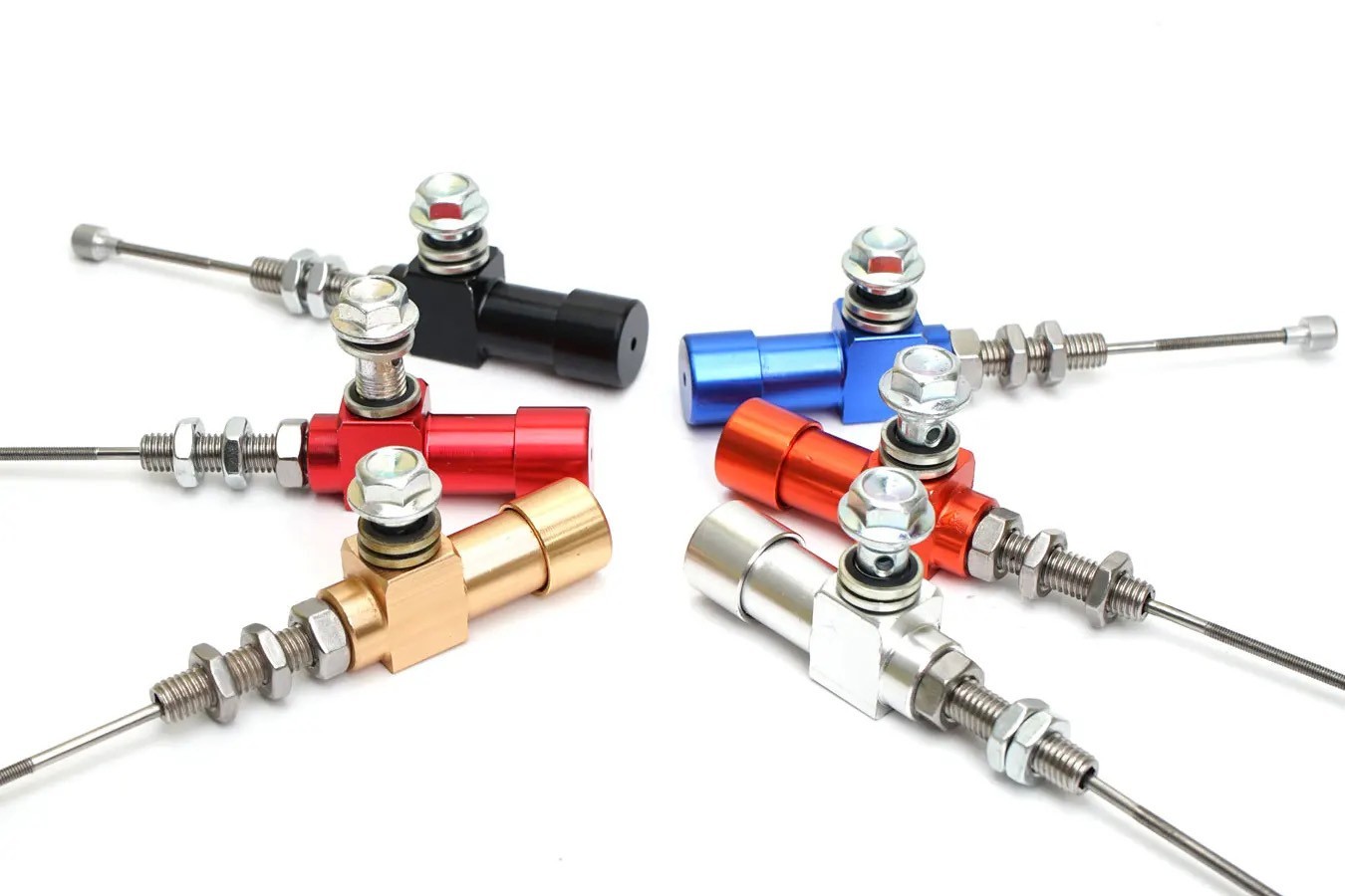 7/8in Motorcycle Hydraulic Brake Clutch Kit Lever Pump Hose for Yamaha Honda