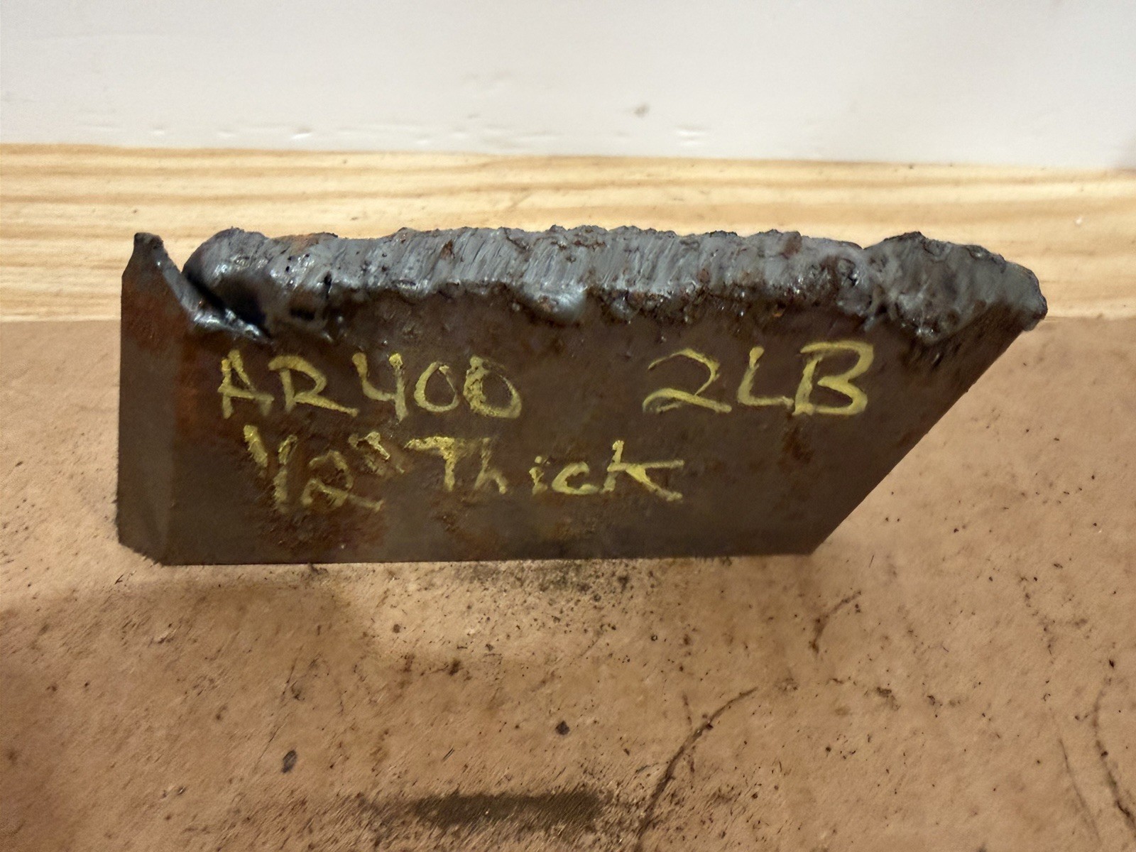 Irregular Piece of Abrasive Resistant Steel Plate – AR400 – 1/2” Thickness