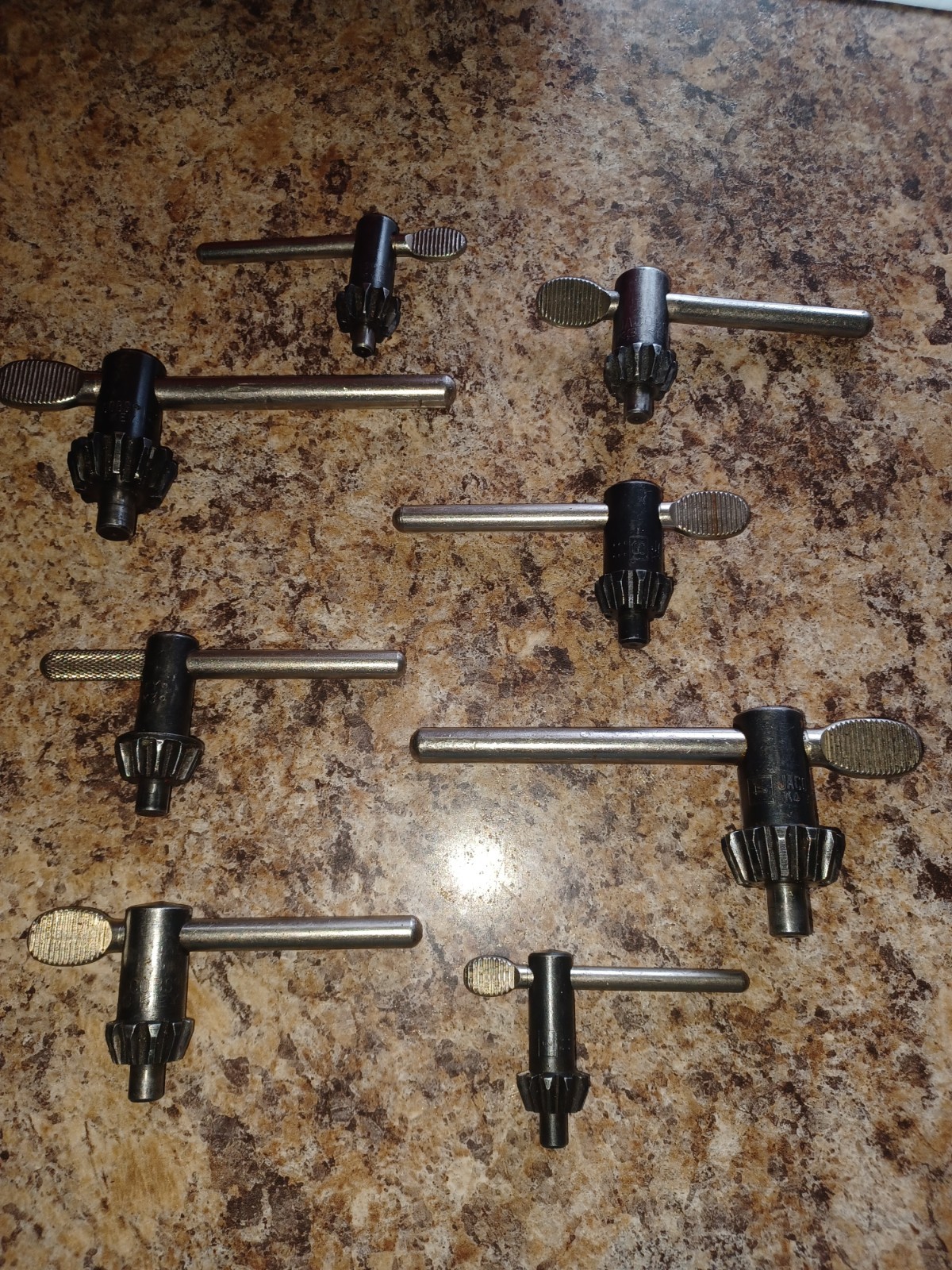 VINTAGE JACOBS CHUCK KEYS. MANY SIZES AVAILABLE YOU CHOOSE