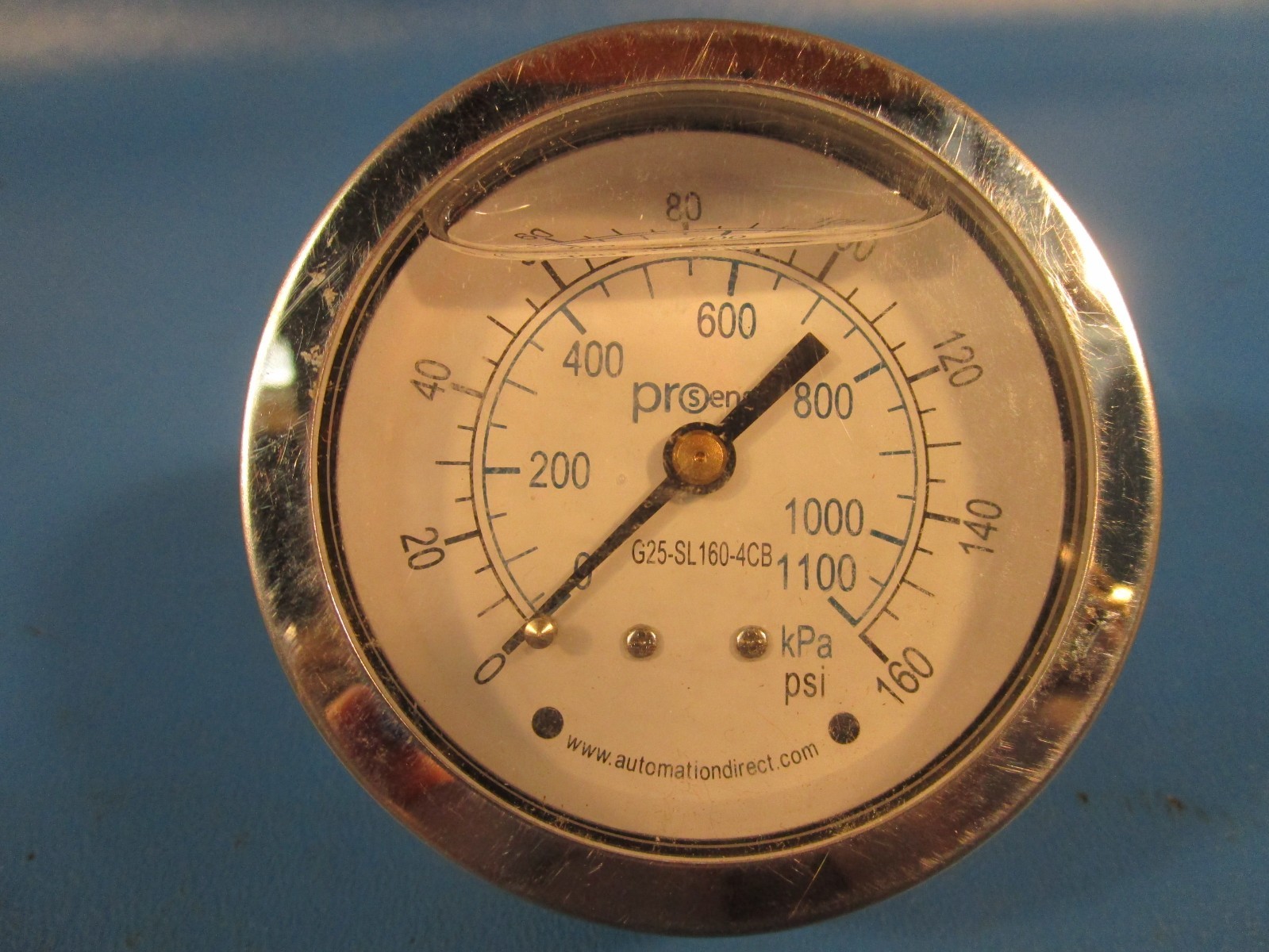 Automation Direct, Prosense G25-SL160-4CB, Pressure Gauge, 2.5in diameter