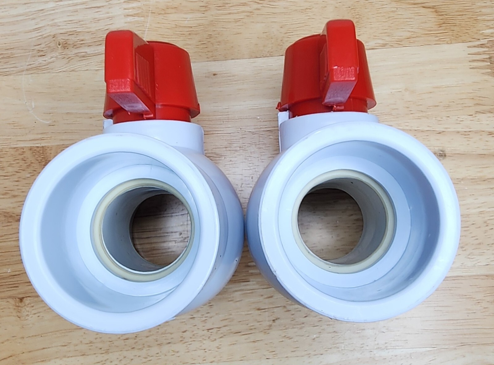 1-1/2″ ID Ball Valve, 2 Pack PVC Socket Type Shut-off Valve
