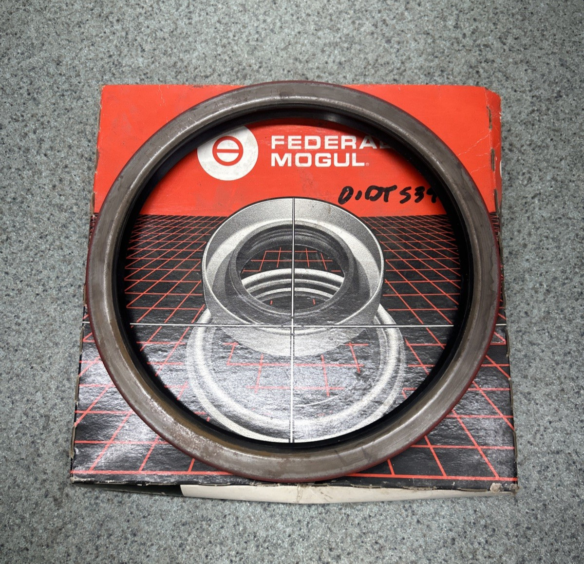NATIONAL 417597 Nitrile Oil Seal 7.000 in Shaft, 8.257 in OD, 0.625 in Width