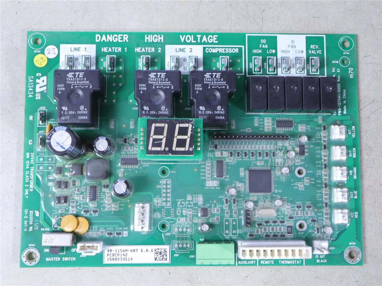 PWB-1274A1-0000 AMANA 40-115AN-A07 GOODMAN PTAC PCBCP142 Control Circuit Board