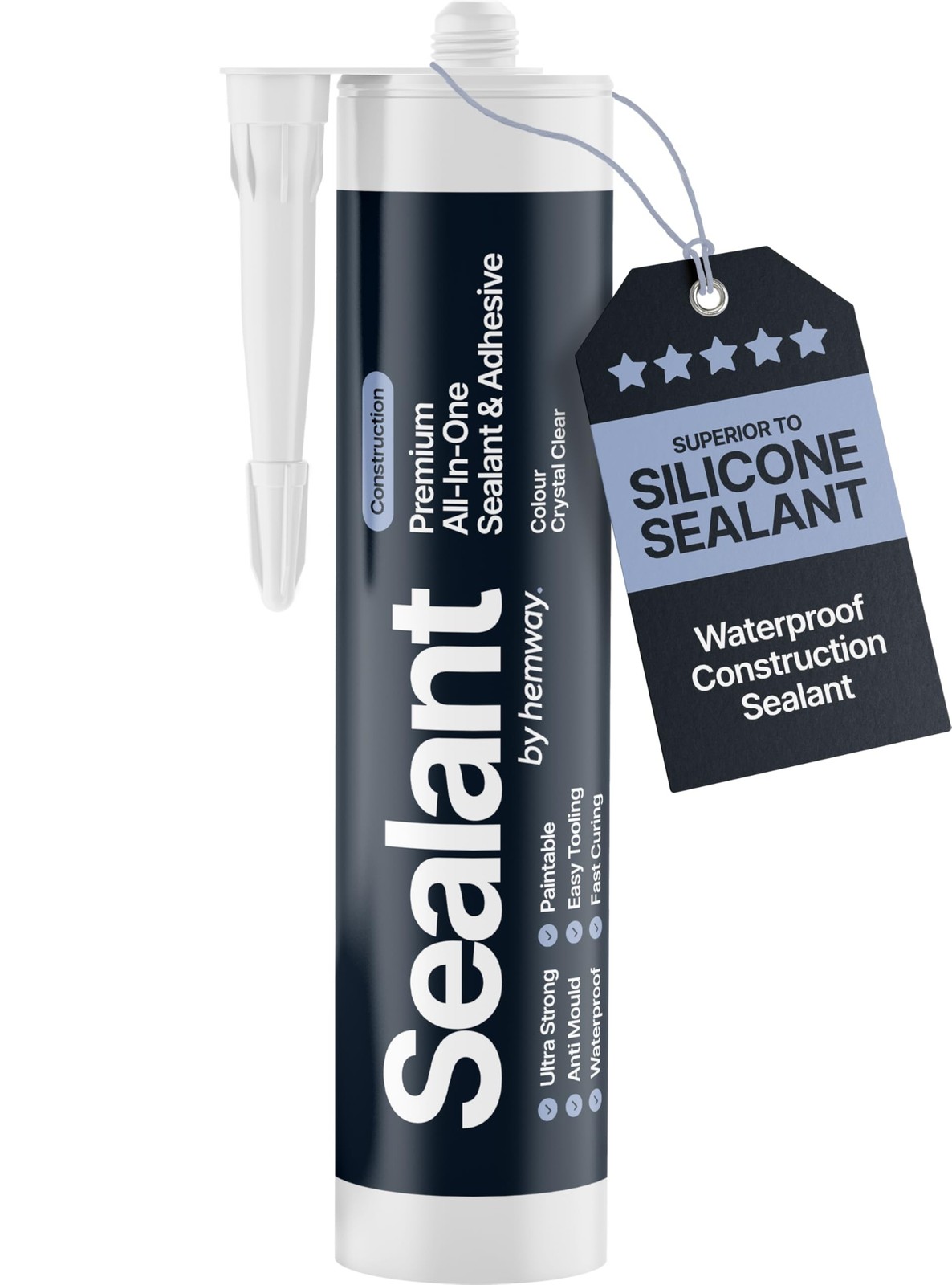 Crystal Clear Construction Sealant & Adhesive All-in-One Hybrid Polymer | Sup…