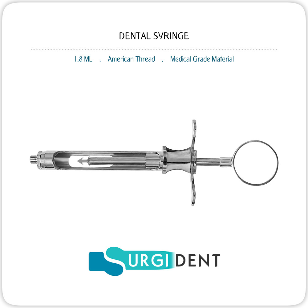 DENTAL SYRINGE 1.8ML ANESTHETIC ASPIRATING INSTRUMENTS “SET OF 2”