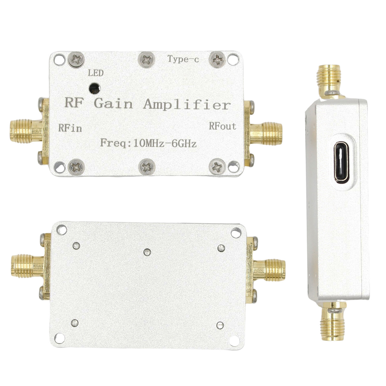 10M-6GHz RF Amplifier 40dB High Gain Driver Receiving Amplifier Signal Module US