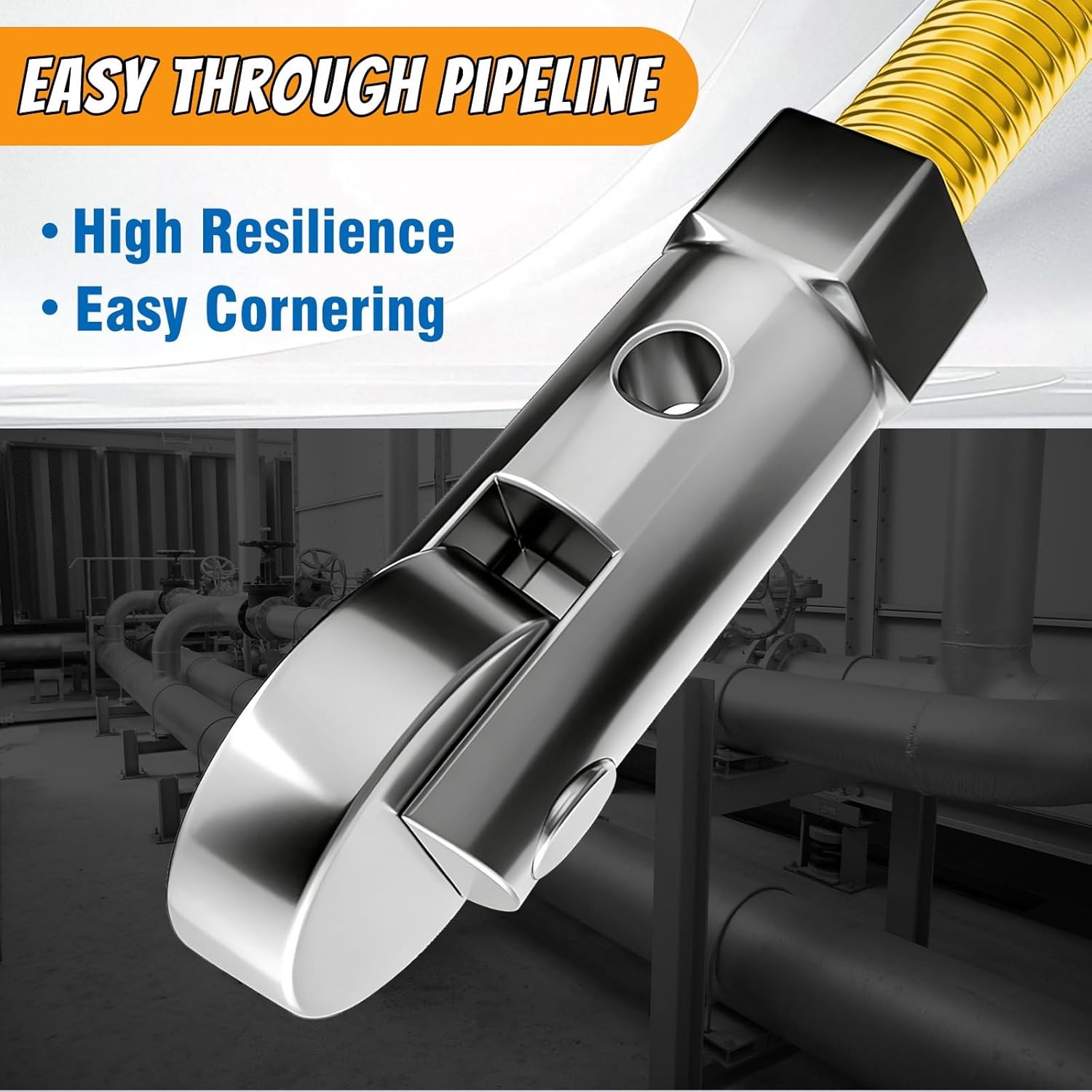 100Foot Fish Tape Cable Puller with Pulley & Fish Tape Fastener,Boat Wire Pullin