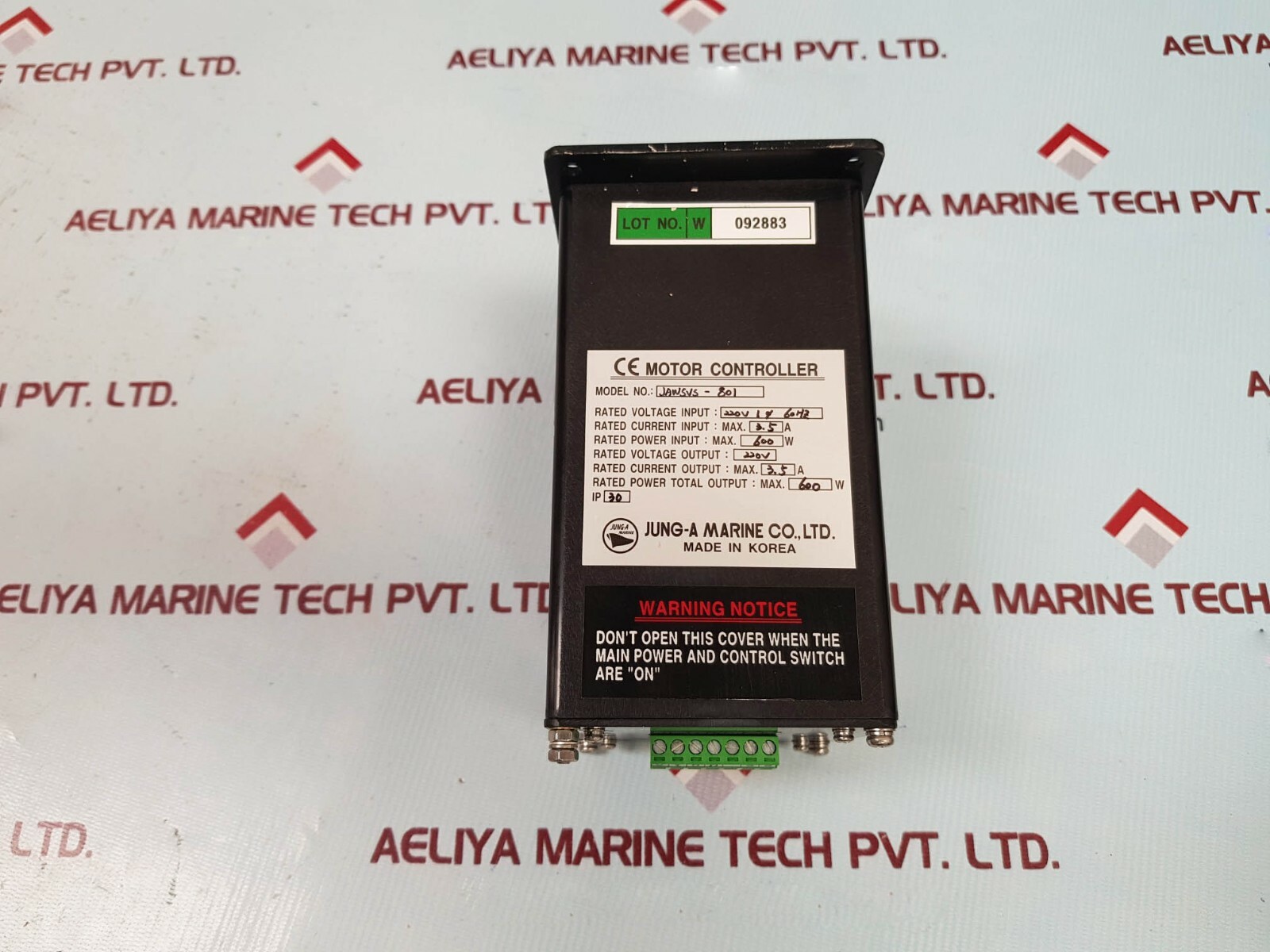 Jung-A Marine JAWSVS-801 Wiper Control Series-801 Motor Controller Module