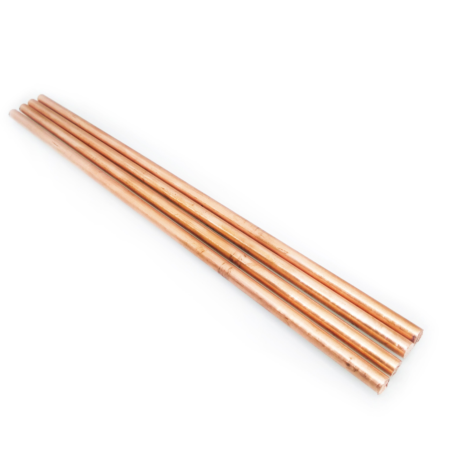 NJ STOCK 4pcs 6mm ±10% Dia. 9.85″ 99.9% Pure Copper T2 Cu Metal Rods Cylinder