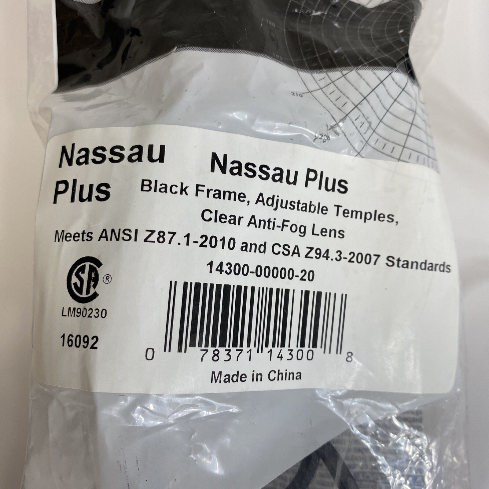 Protective Glasses Nassau Plus Anti-Fog Adjustable 3 Sets of Glasses