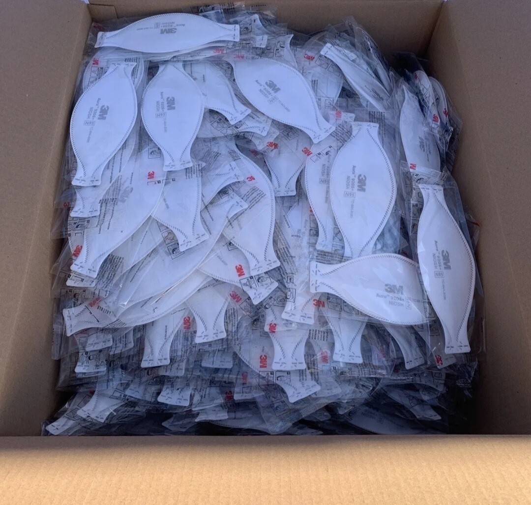 440 INDIVIDUAL MASKS Bulk 3M Aura 9205+ N95 NIOSH *REPACKAGED FOR SHIPPING*