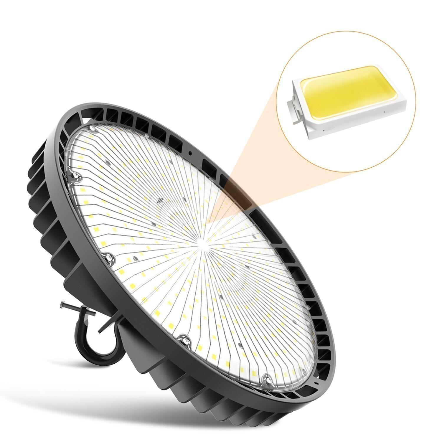 4PACK 240W UFO LED High Bay Light Garage Warehouse Commercial Lighting Dimmable
