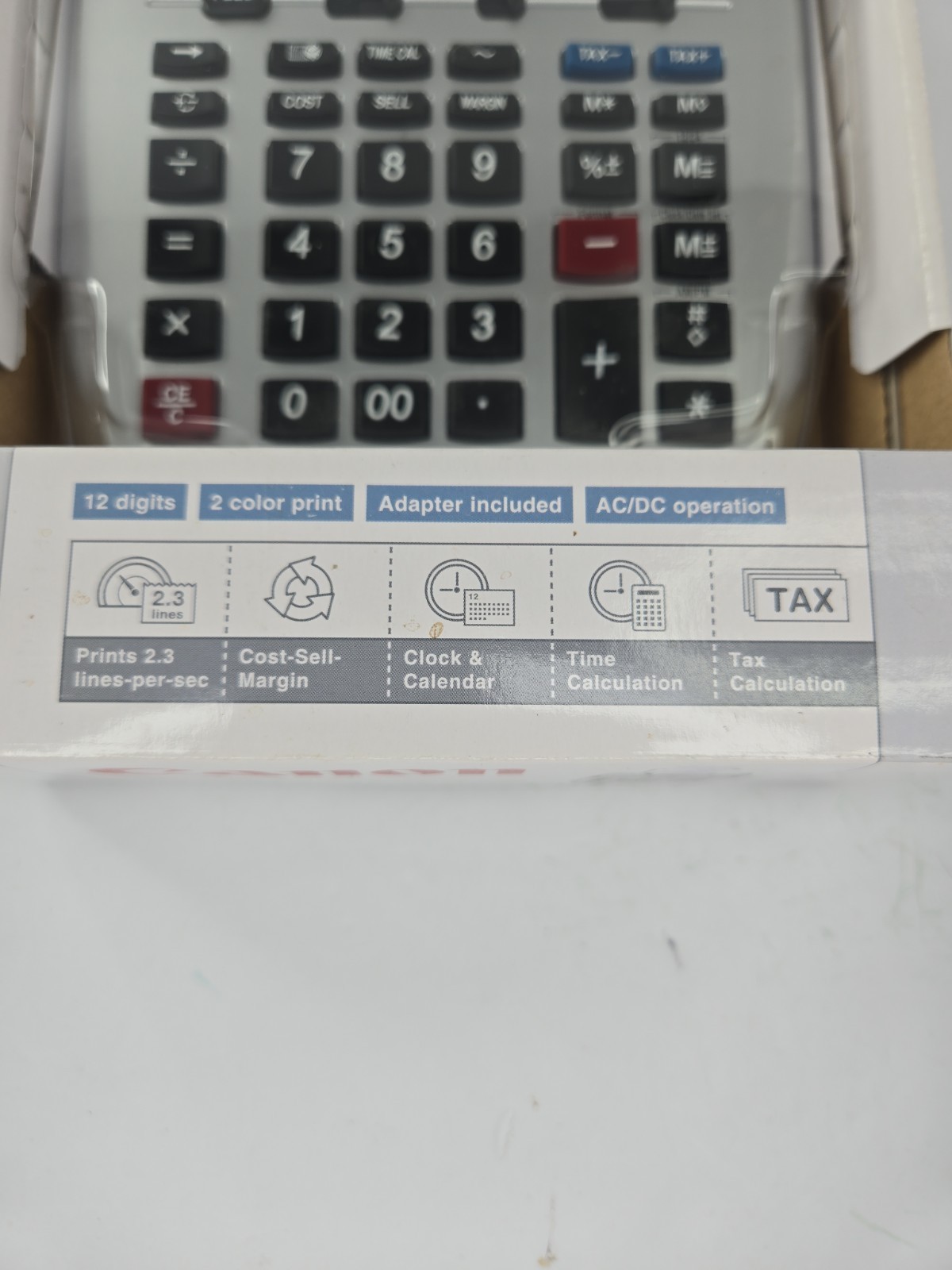 Canon P23-DHV Printing Calculator New Open Box AC Adapter Paper Roll Complete