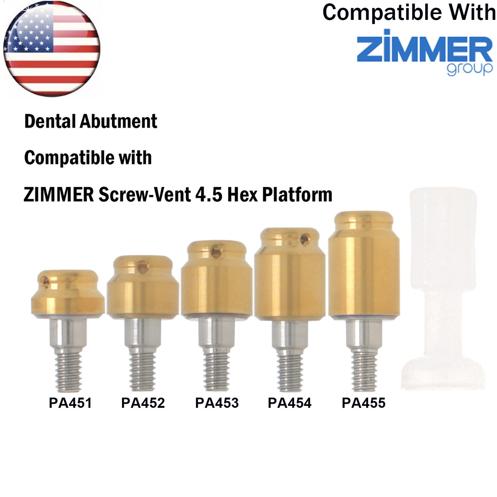 US Dental Locator Tapered Abutment Fit Hiossen Osstem/Nobel Biocare/Zimmer/MIS