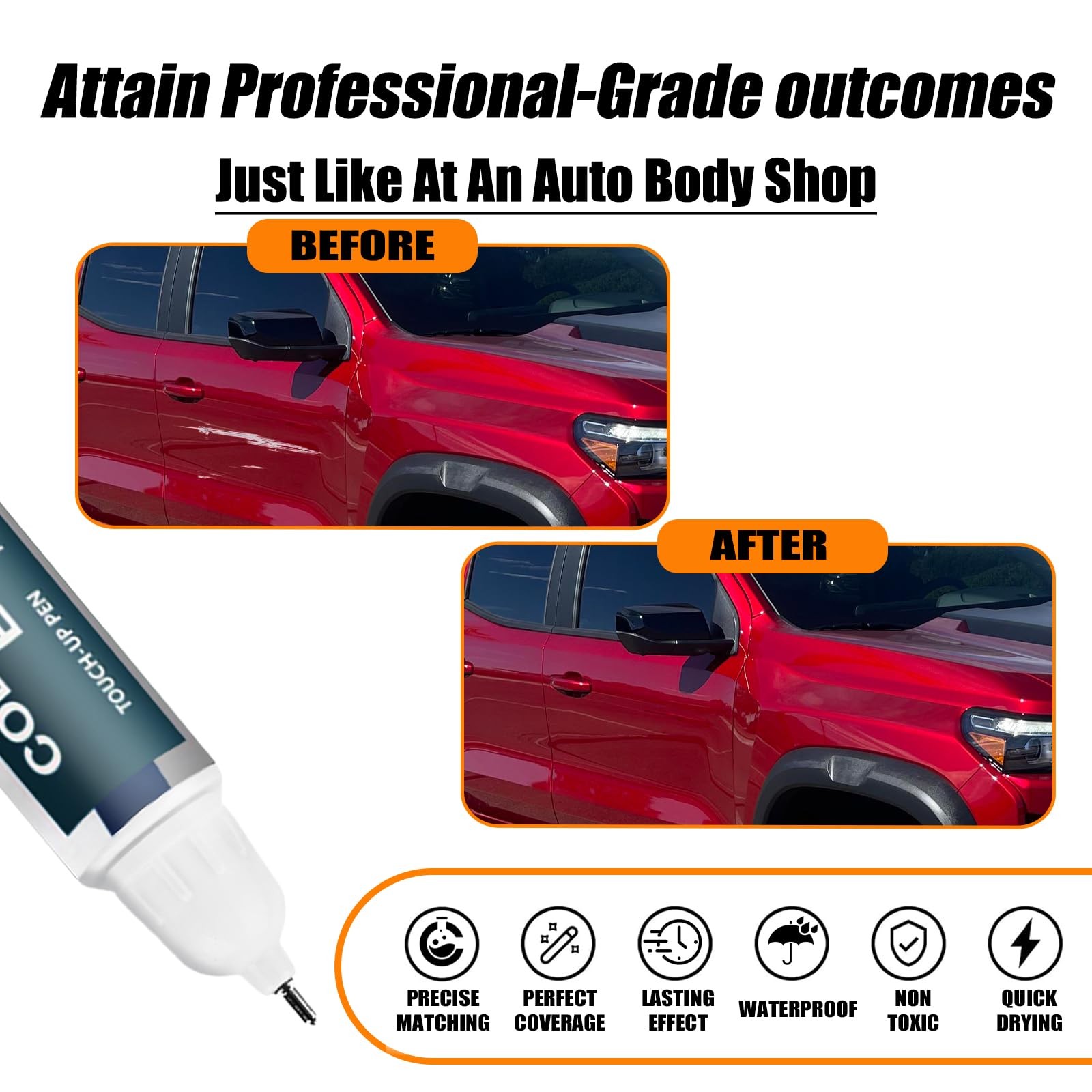 Radiant Red Tintcoat Touch Up Paint for Chevrolet, Scratch Repair Pen