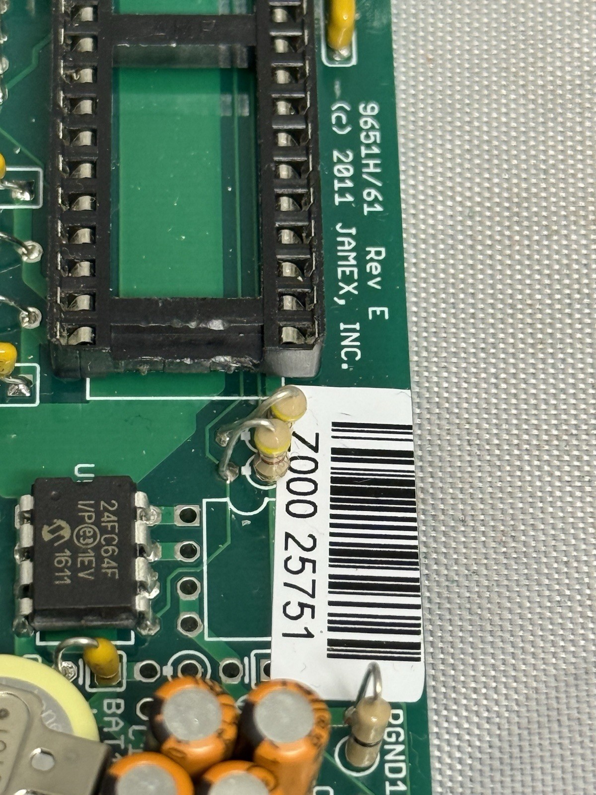 Lot of 2 JAMEX LCD Display Control Board Assemblies CM0818-SYT1LY-20-A1-Z NOS