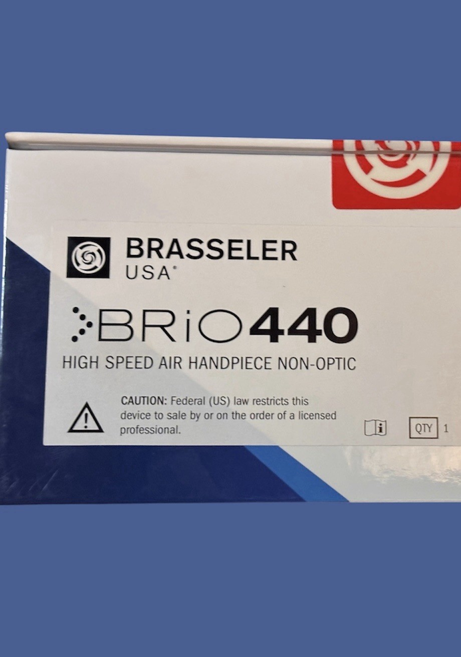 Brasseler USA BRiO 440 High Speed Air Dental Handpiece Straight Autochuck 4-Hole