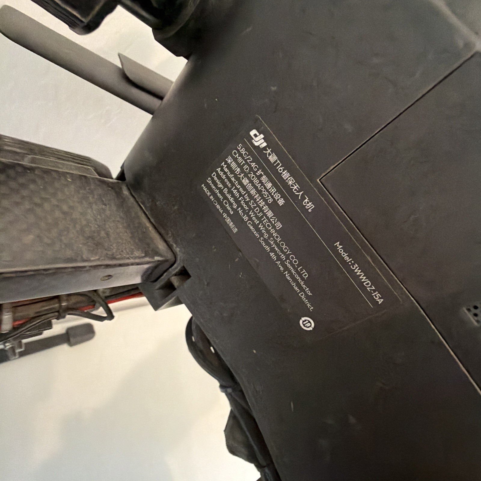 DJI AGRAS T16 Agricultural Drone 3WWDZ-15A 2 Batteries And Controller