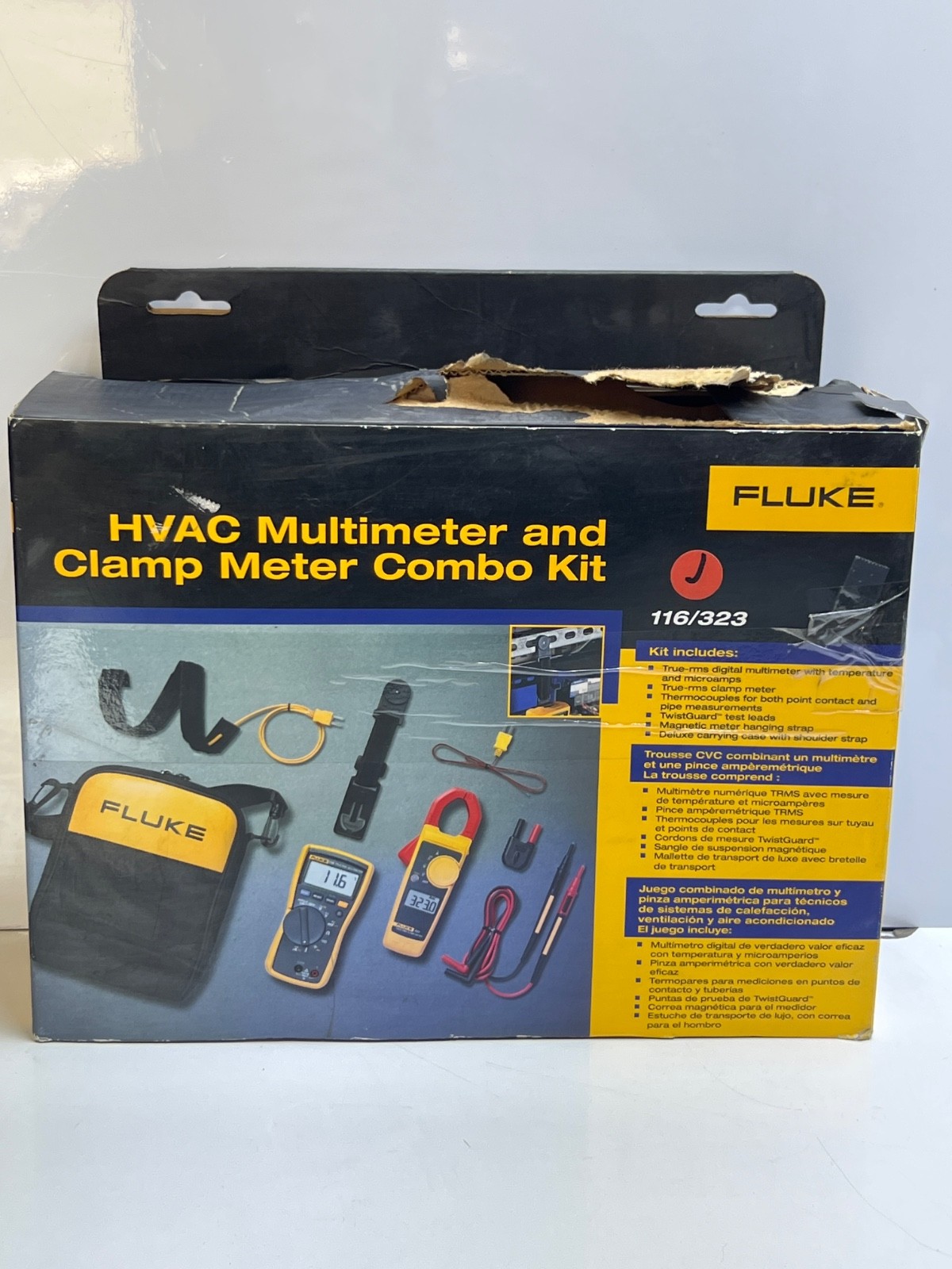 Fluke 116/323 HVAC Multimeter & Clamp Meter Combo Kit