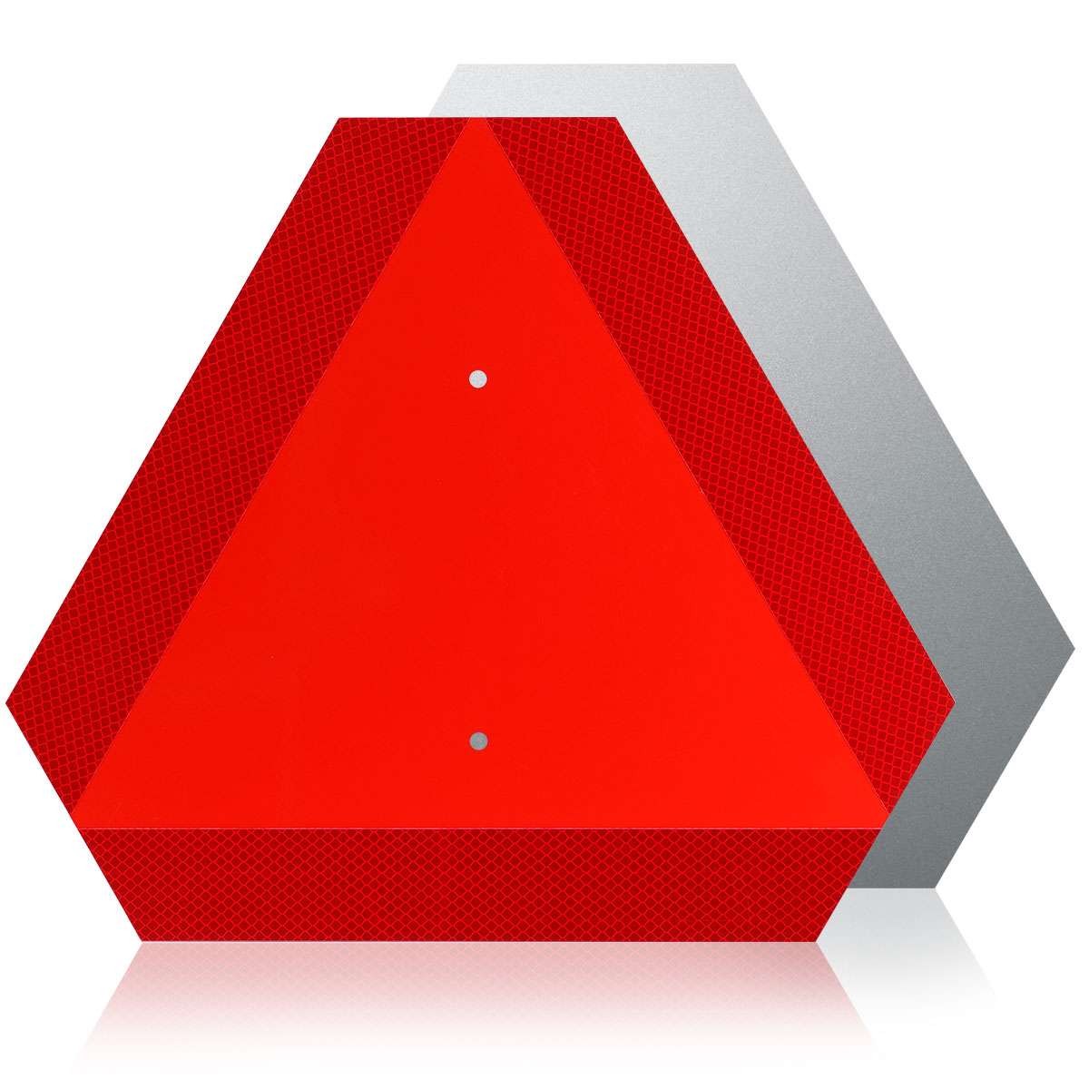 Aluminum Slow Moving Vehicle Safety Sign Slow Moving Vehicle Triangle Red Sign