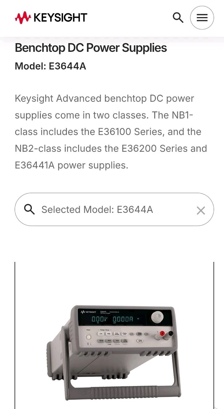 Agilent/Keysight 3644A DC Power Supply《0-8V/0-8A or 0-20V/0-4A》Priced To Sell