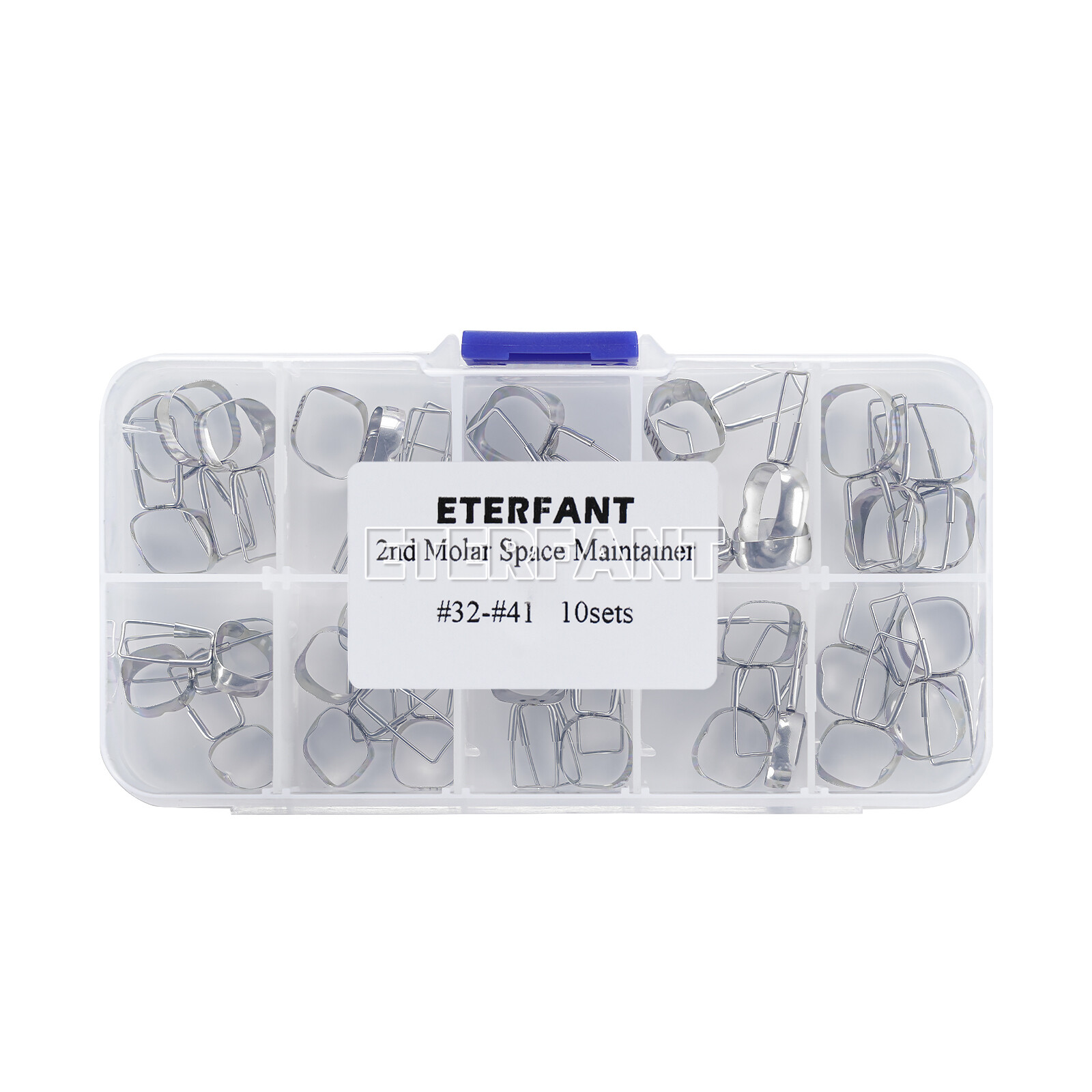 40PCs ETERFANT Dental 2nd Molar Space Maintainer Brace Preformed Band & Loop