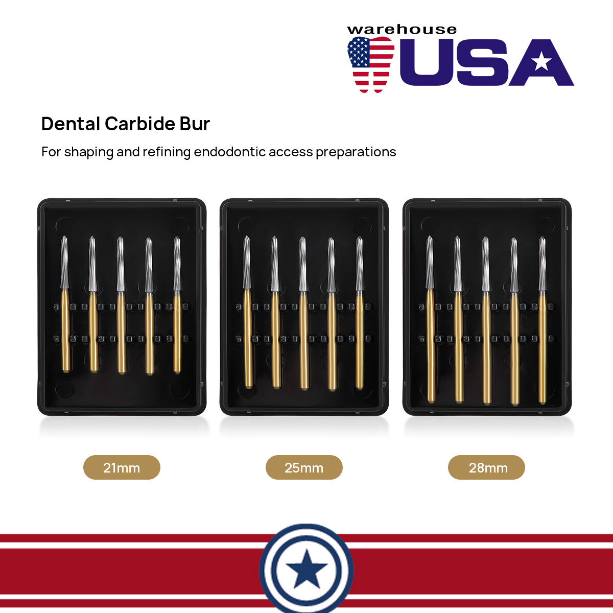 Endodoncia dental Endo-Z Tungsten Carbide Bur FG Round Bur Alta velocidad AZDENT