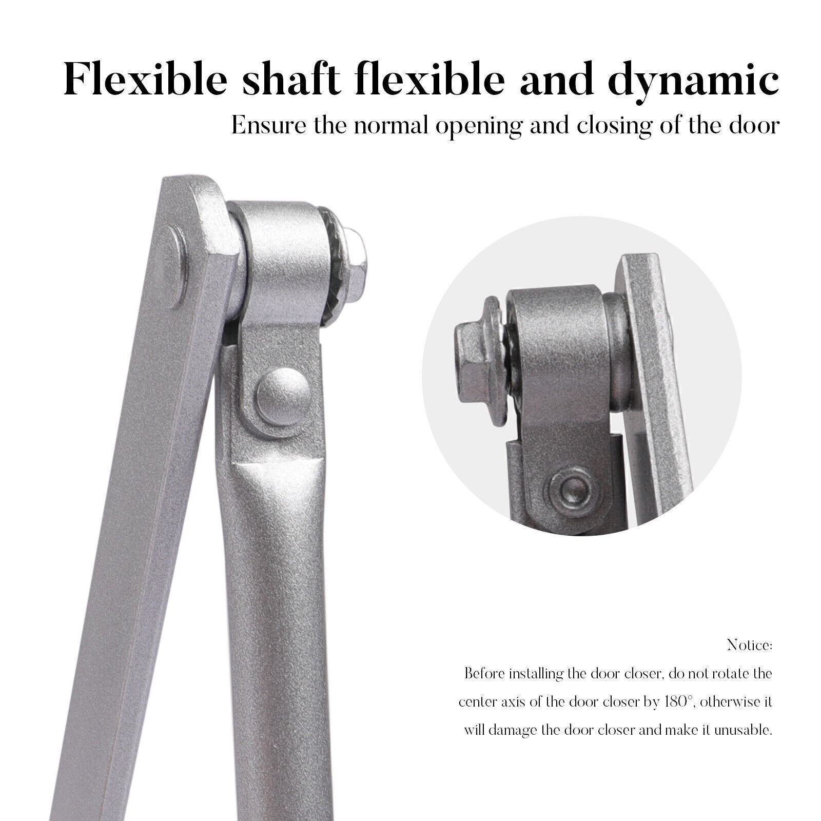 Commercial Door Closer Heavy Duty Residential Hydraulic Auto DoorCloser 187lbs E