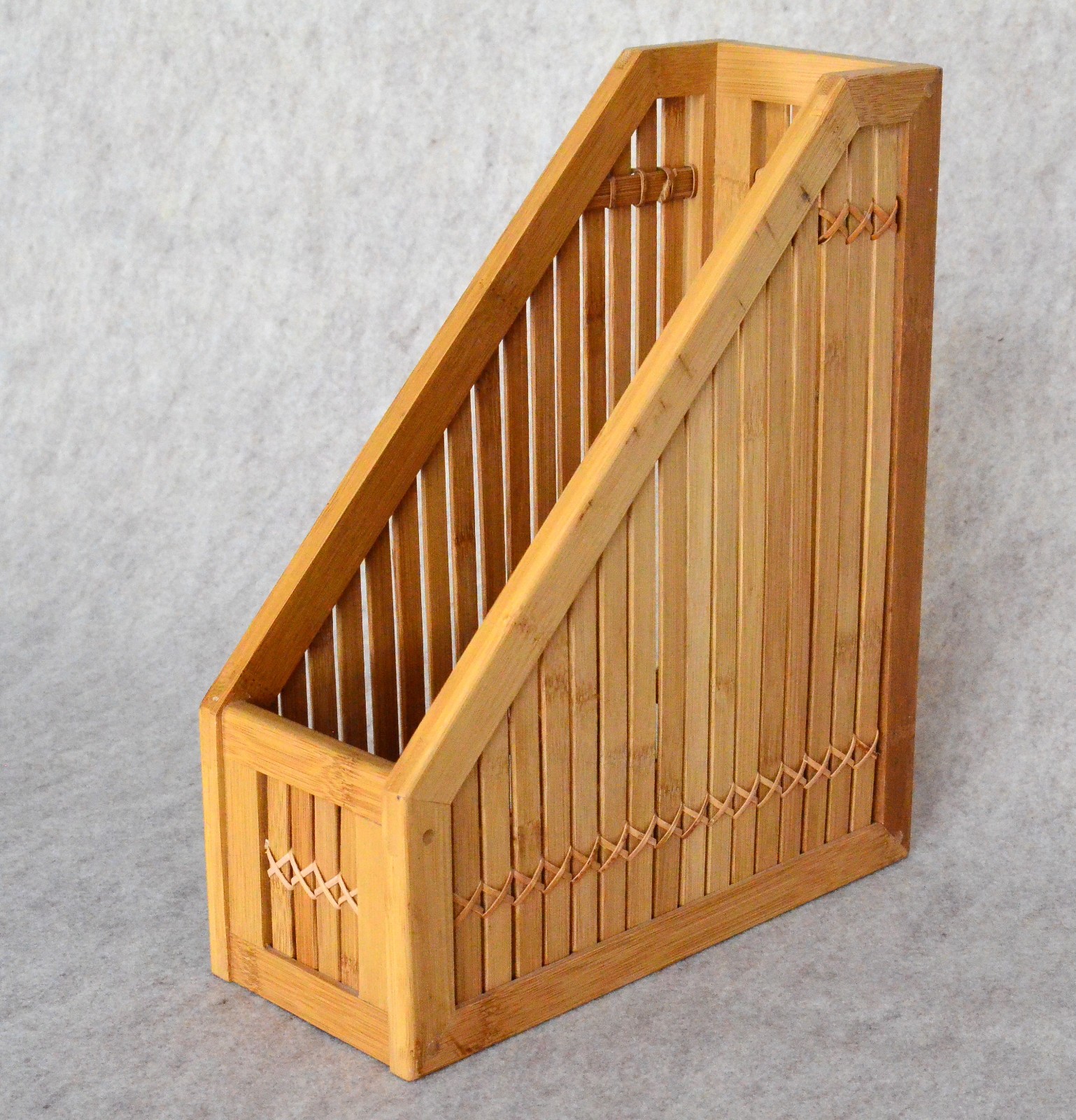 Bamboo File Holder & Office Product Organizer, Magazine Holder