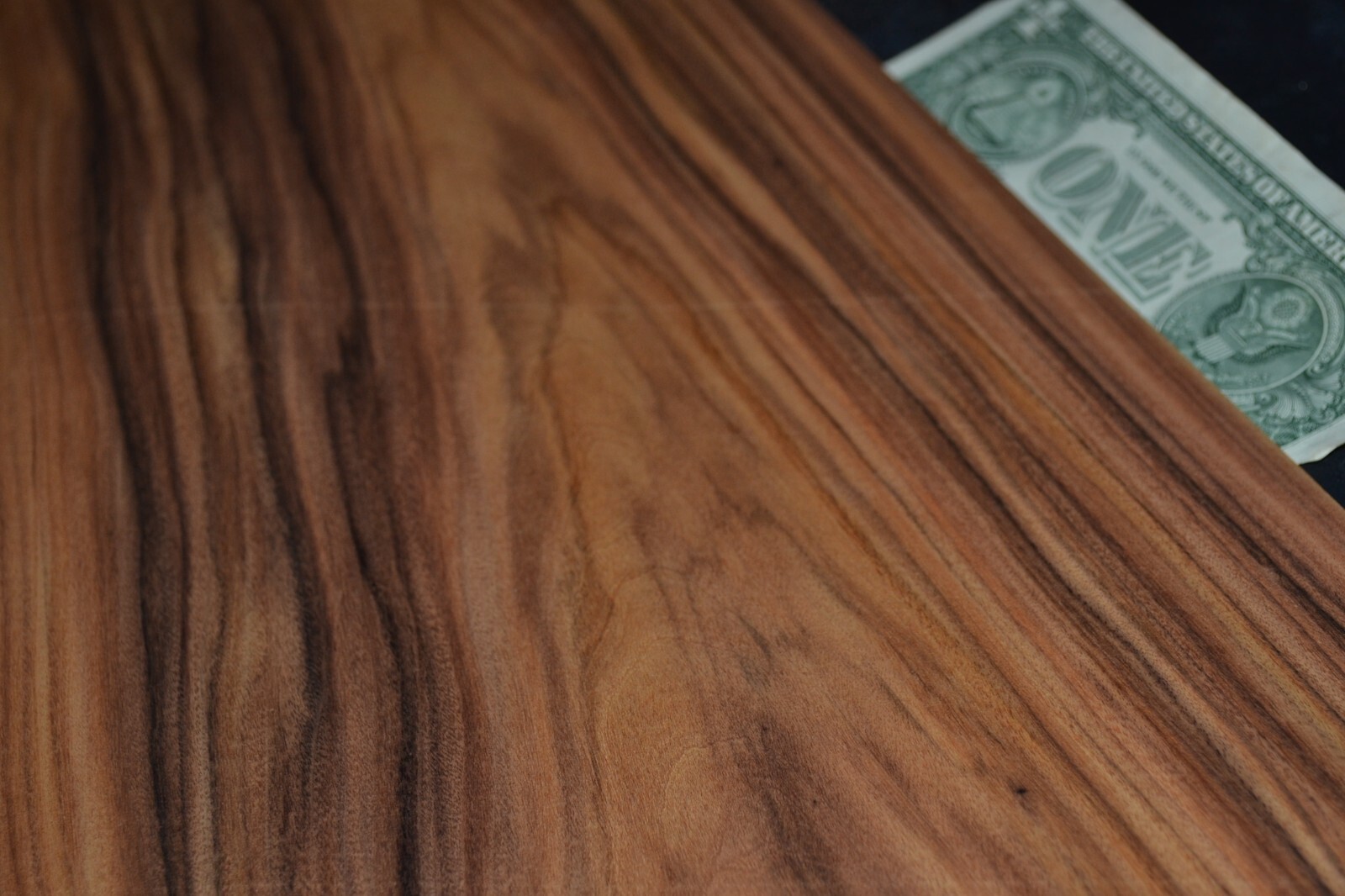 Santo Rosewood Raw Wood Veneer Sheet 8.5 x 62 inches 1/42nd 3K4666-72