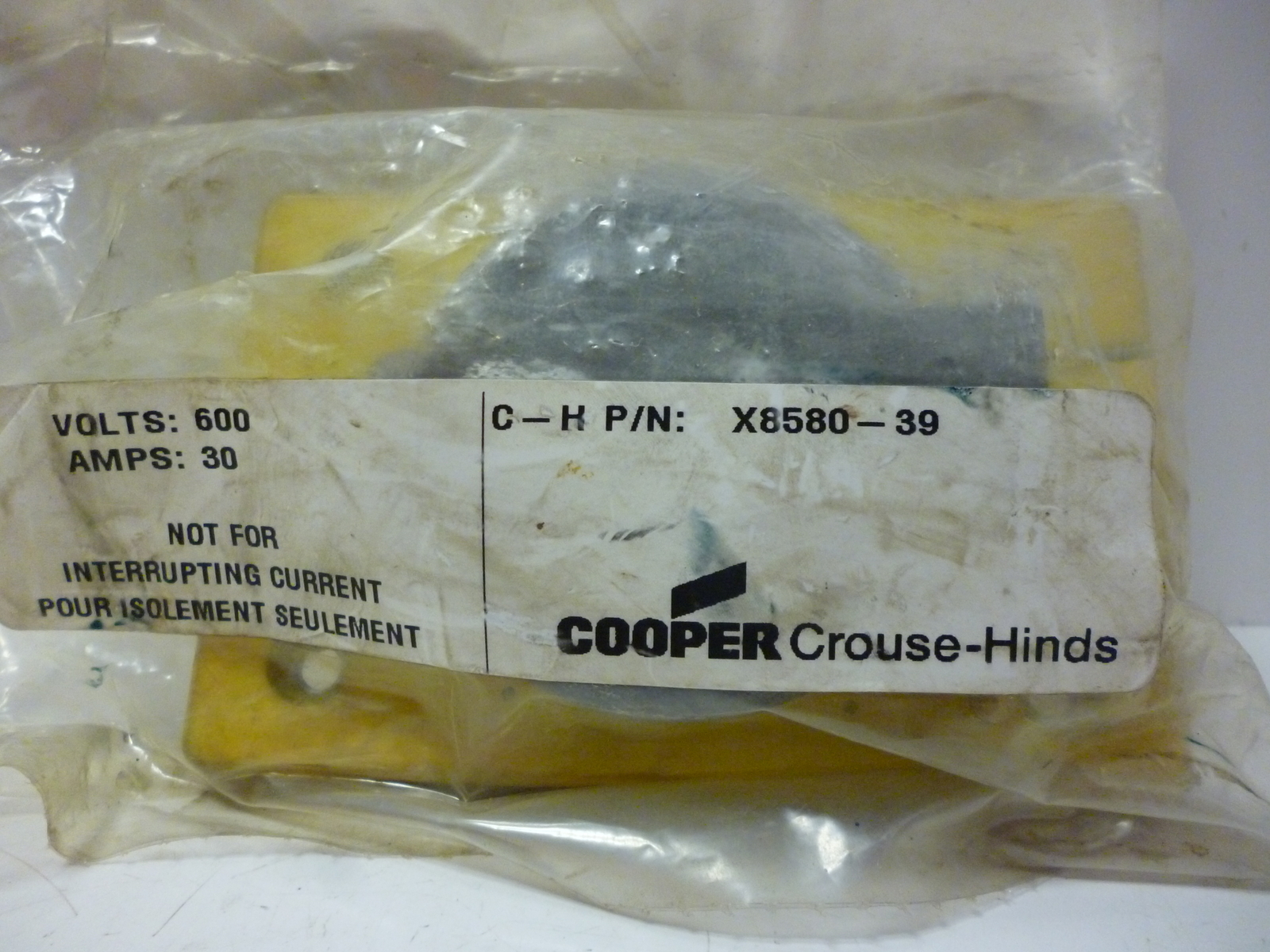 Crouse-Hinds X8580-39 Receptacle