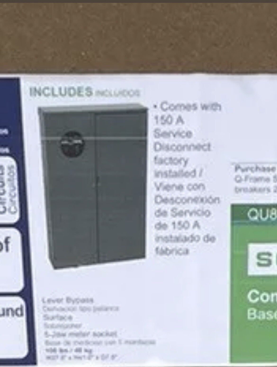 Square D 400A Meter Main Disconnect 400 AMP QU816D400SL150 (BRAND NEW) ed4u