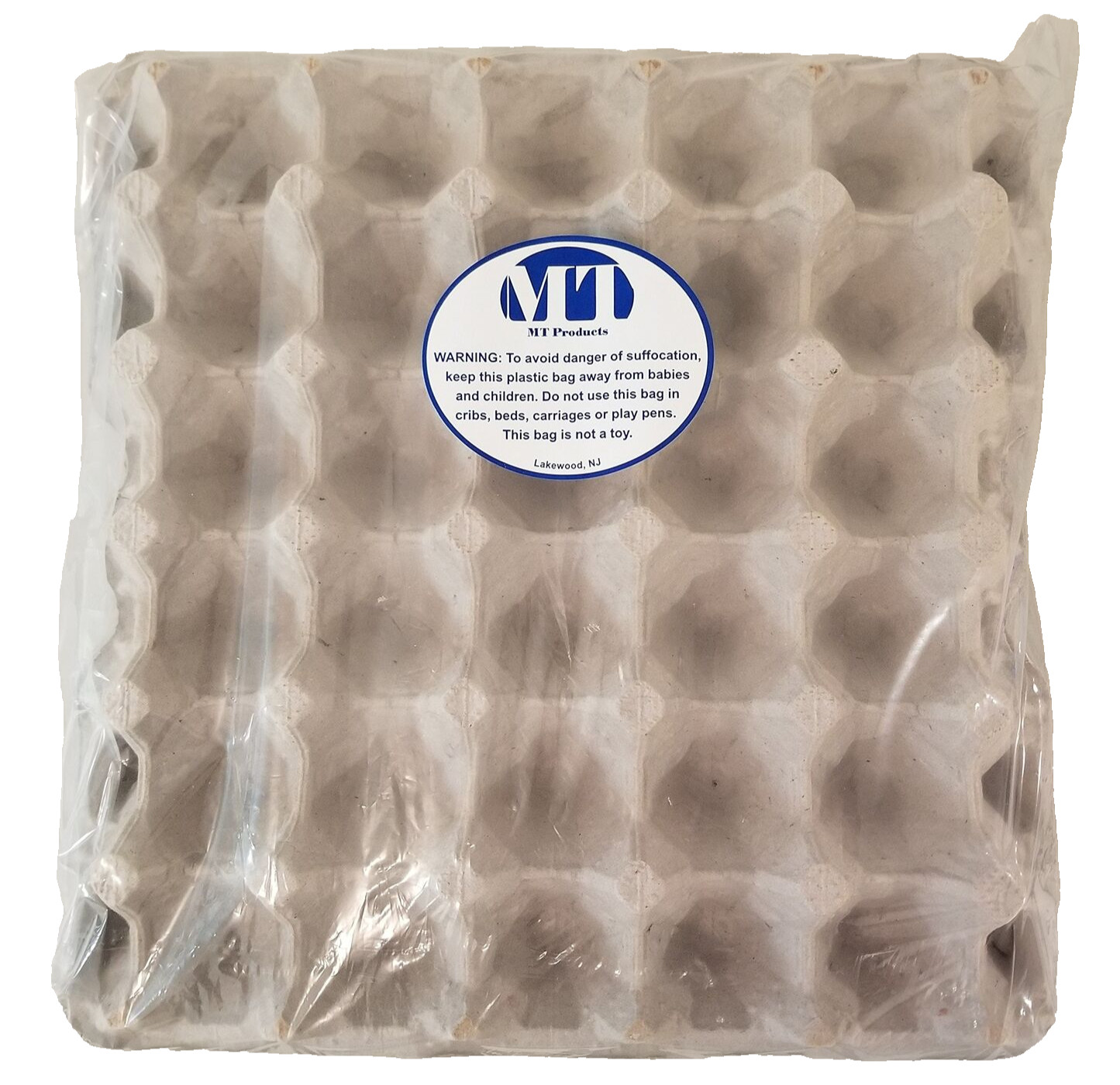 MT Products Pulp Flat Egg Cartons | Stores 30 Large to Small Eggs – Pack of 15