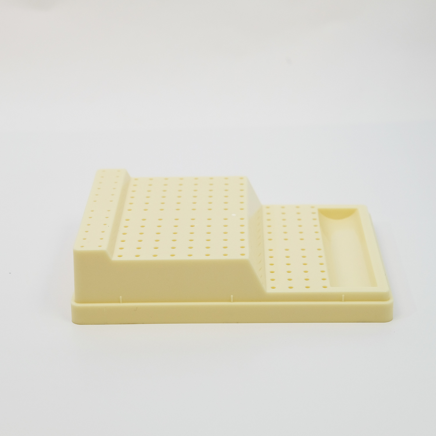 Dental Bur Block Holder Station with Lid Holds 168 Burs – 48 HP 96 RA 24 FG