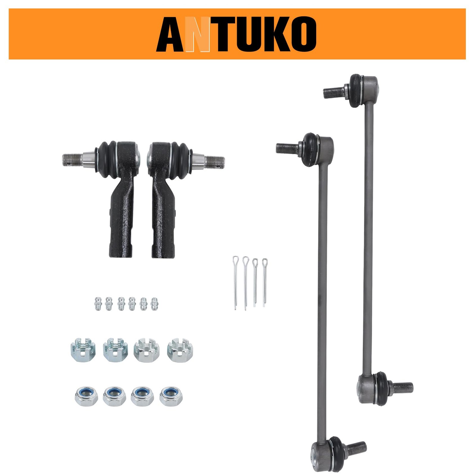6PC Front Lower Control Arms Outer Tie Rod for Odyssey 2011 2017 ES800333