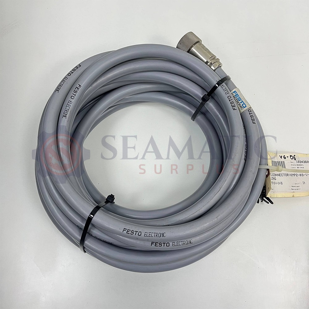 FESTO KMP2-03-V-10-26 CONNECTING CABLE 175667 10 METER LENGTH , V6#6