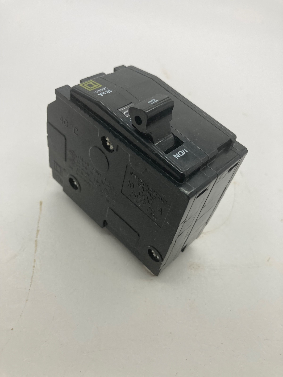 Square D QO230 30 Amp 2 Pole 120 240V AC QO230CP Type QO Plug On Circuit Breaker