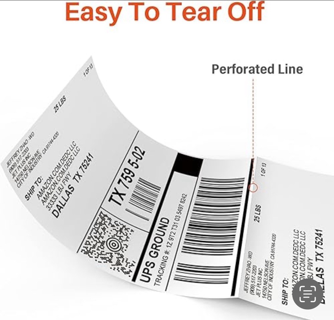 4”x6” Thermal Shipping Labels (2 Stacks, 1000 Labels) For K Comer MUNBYN, Rollo