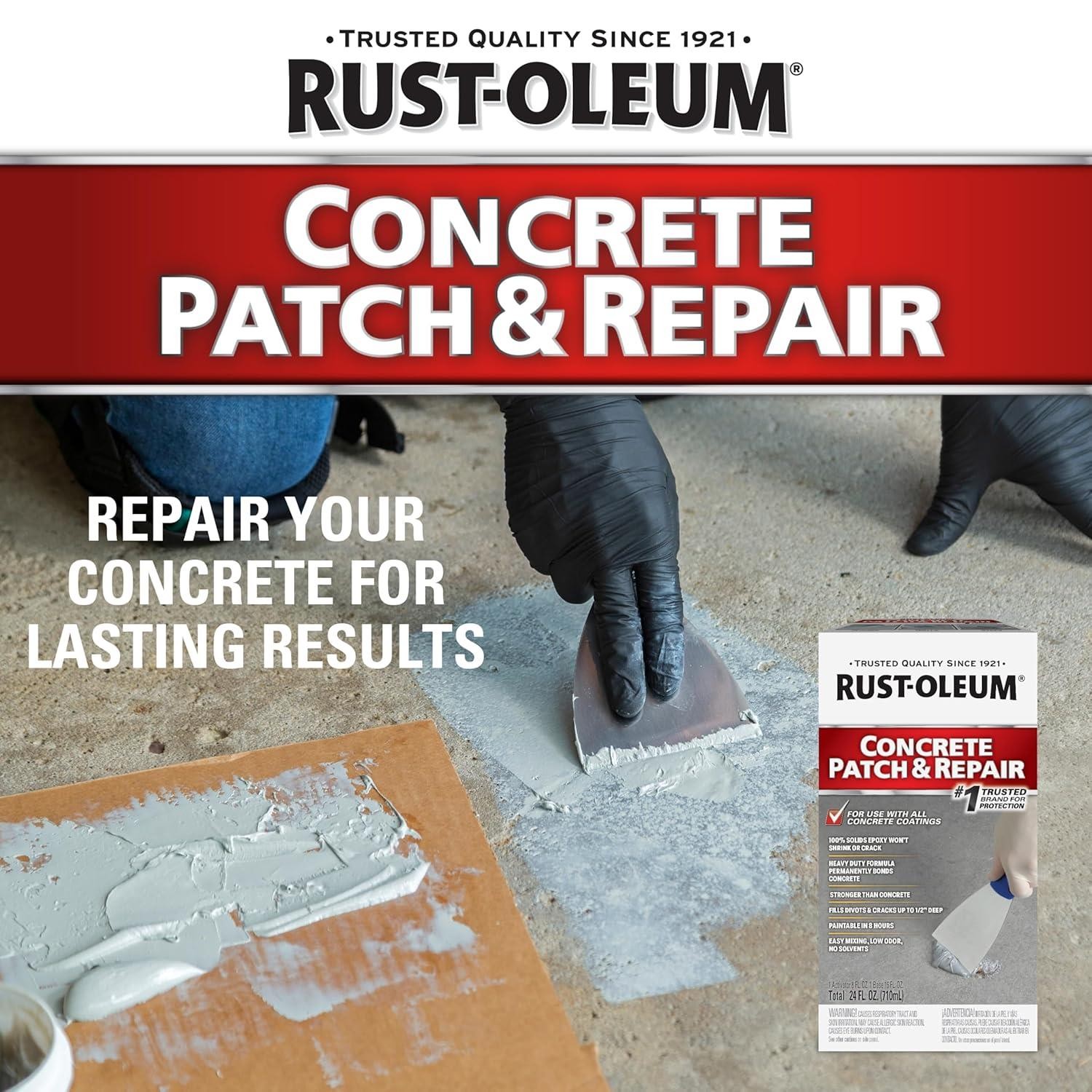 Rust-Oleum Concrete Patch & repair kit, 24oz – 301012
