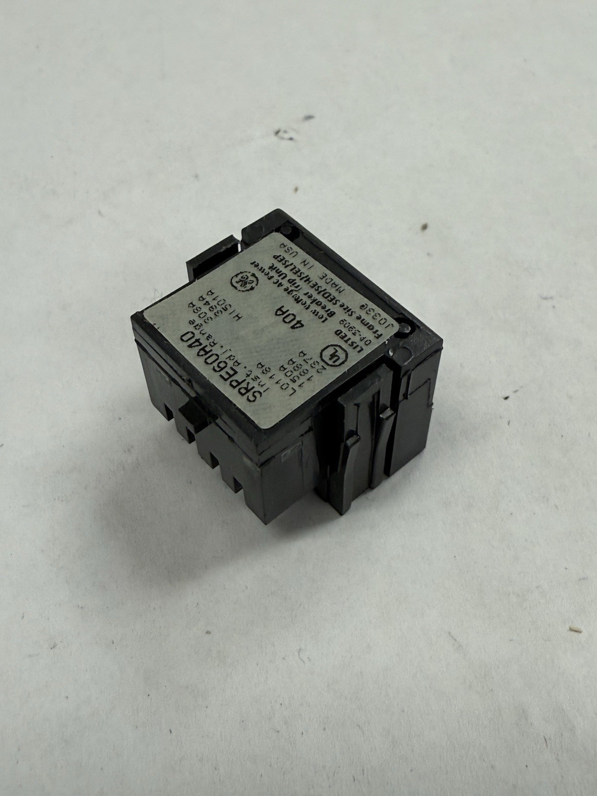 GE SPECRA CIRCUIT BREAKER TRIP MODULE, SRPE60A40, 40A FOR 60A FRAME