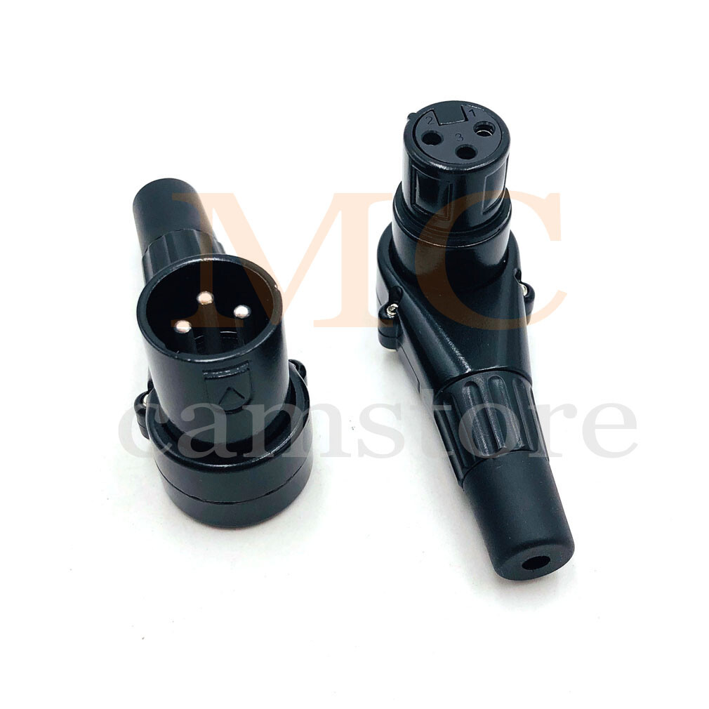 Male & Female 3-Pin 4-Pin XLR Microphone Audio Cable Connectors Cable Terminals