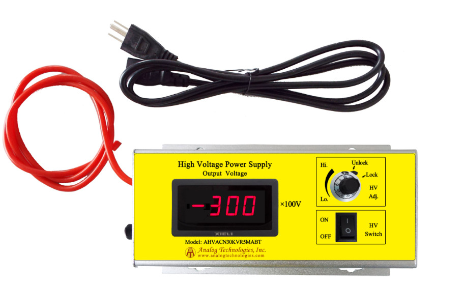 AHVACN30KVR5MABT High Voltage AC-DC Power Supply negative 30KV 0.5mA Output