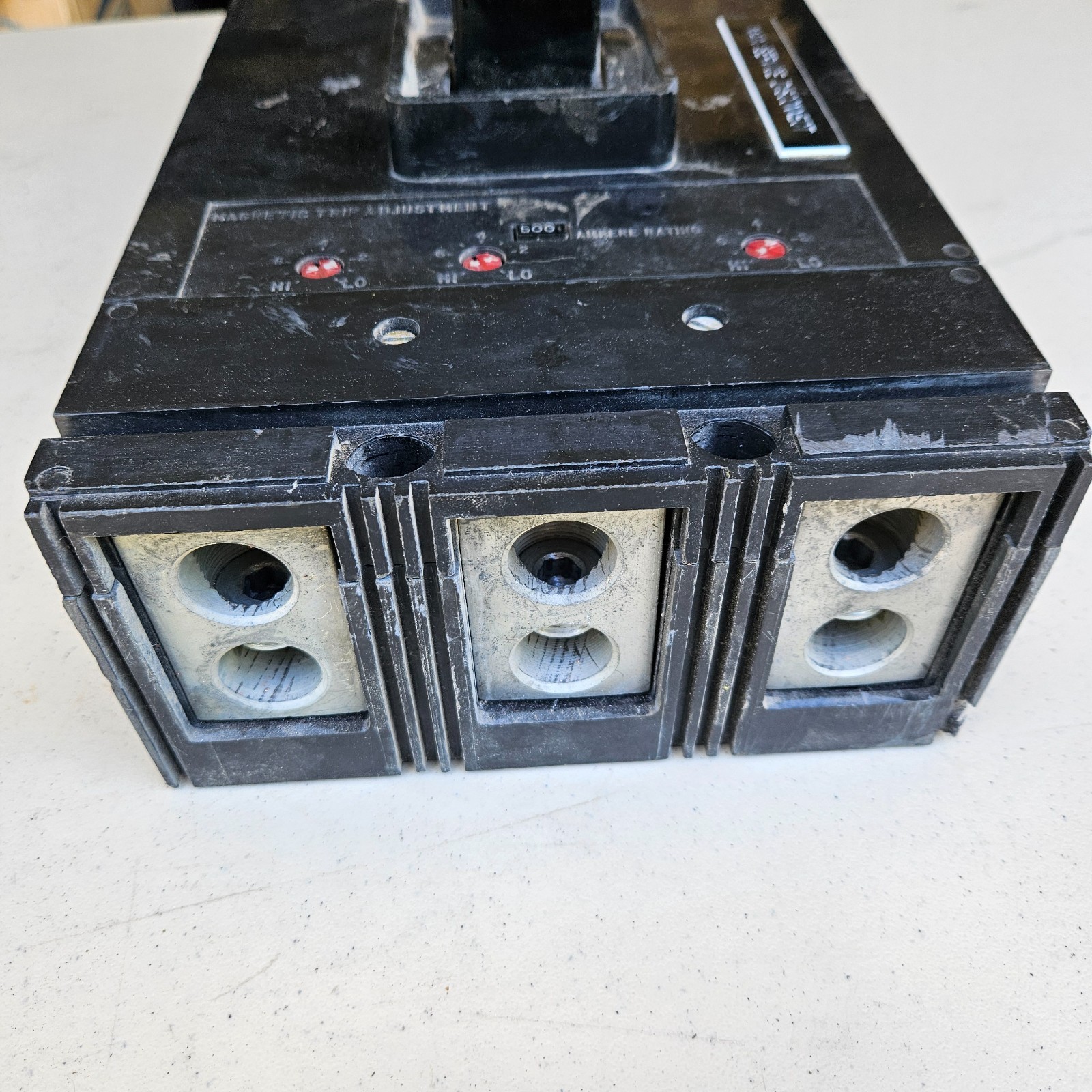 MA3800F 800A Breaker 600V w/500A Trip Unit – Westinghouse